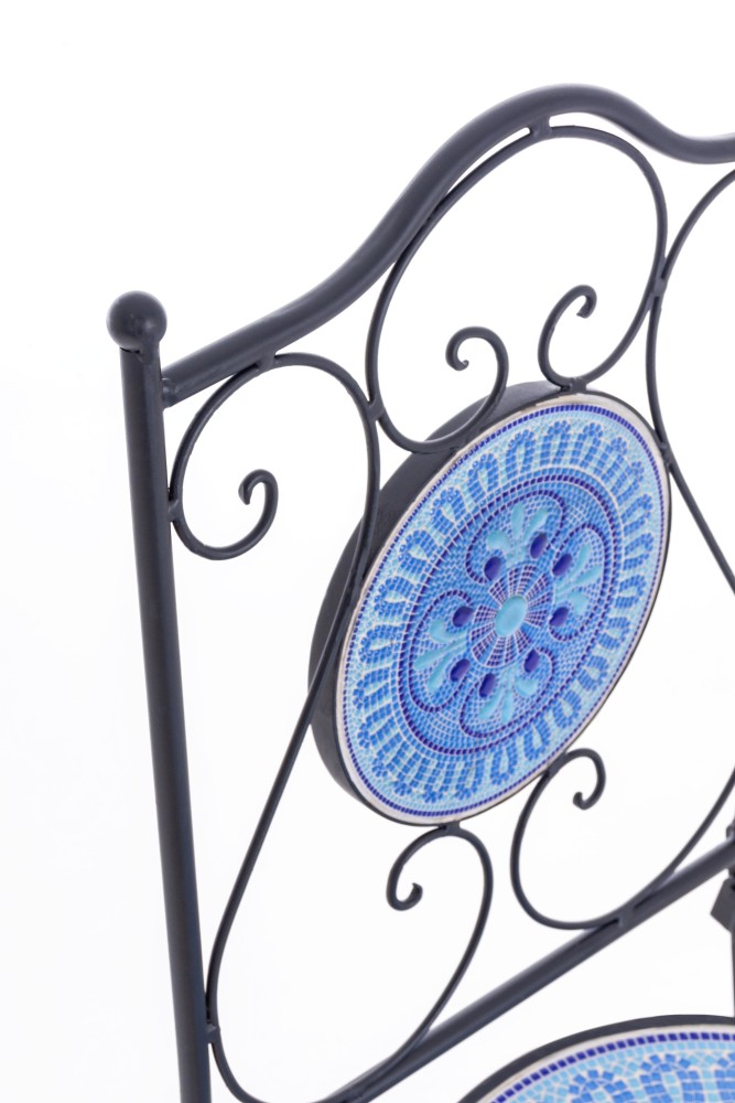 SEDIA PIEGHEVOLE BISANZIO NERO/BLU
