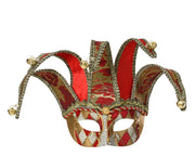 Maschera Carnevale Rossa H11cm