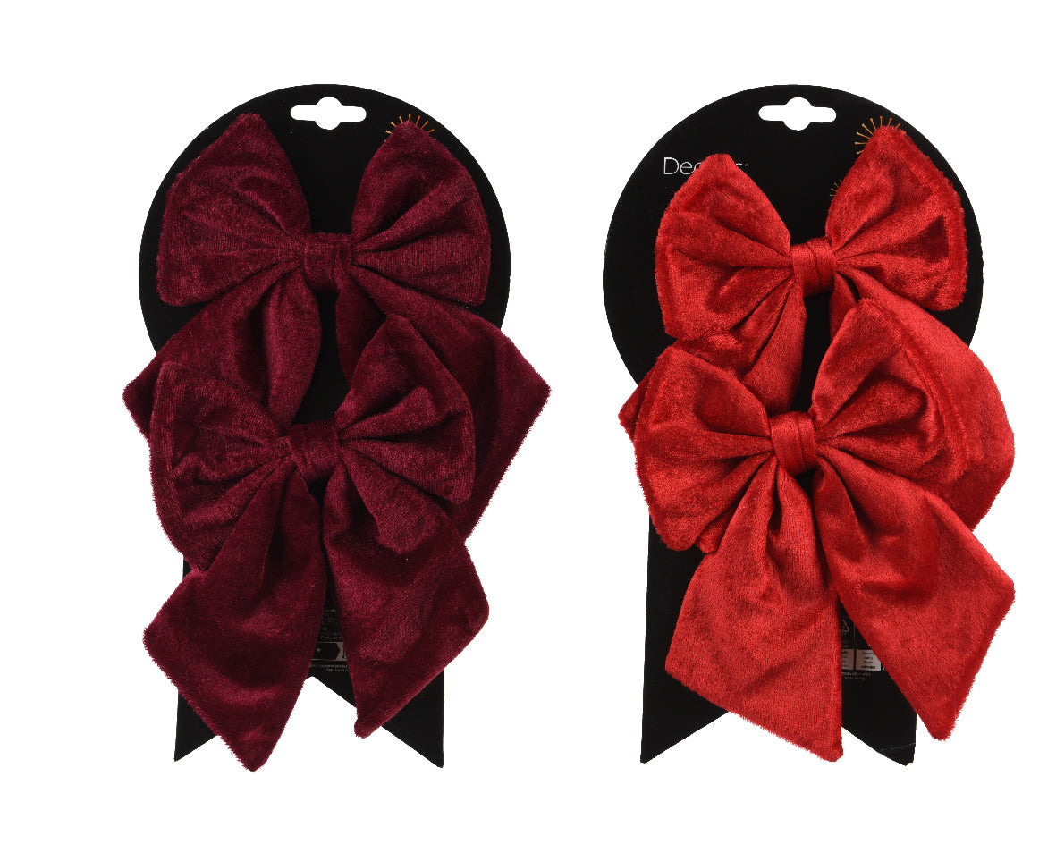 Fiocco Natalizio modello assortito Rosso H0.5cm