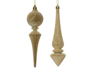 decorazione natalizia appendibile Glitter Oro modello assortito H19.5cm