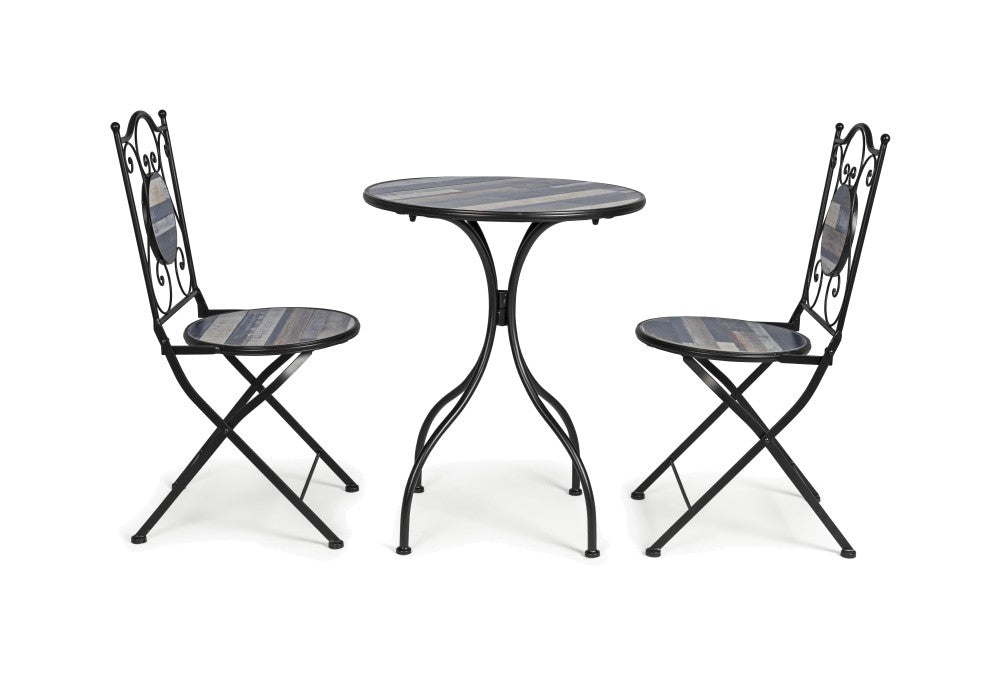 SET TAVOLO CON 2 SEDIE PIEGHEVOLI HUSTON