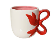 Tazza Natalizia con Fiocco Rosso 10cm