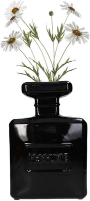 VASO LOOLIVING BOTTIGLIA DI PROFUMO, NERO, 20X9X30 CM