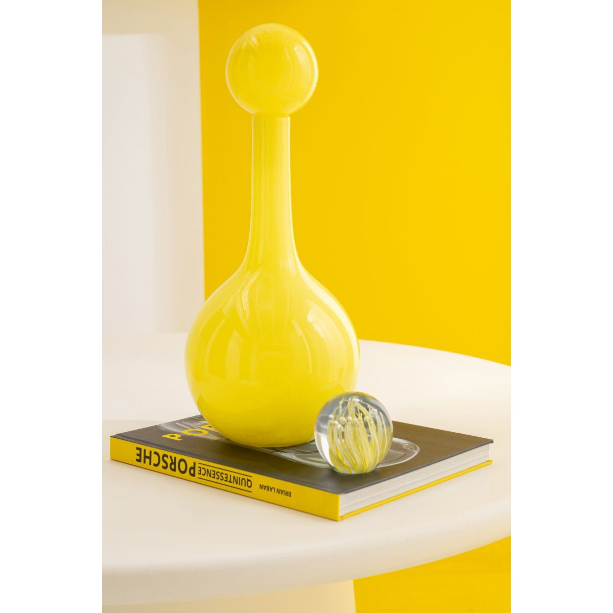 Bottiglia Decorativa in Vetro Ubi H 46 cm Giallo - immagine 2