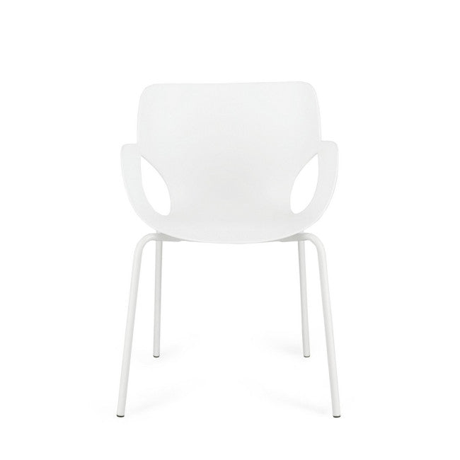 Sedia con braccioli Lennox 57x59x82cm Bianco BIZZOTTO