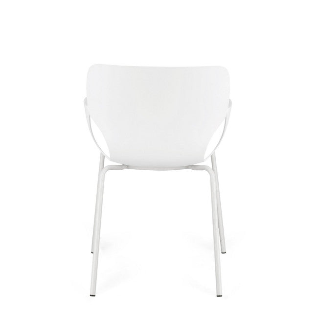 Sedia con braccioli Lennox 57x59x82cm Bianco BIZZOTTO