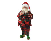STATUINA DI BABBO NATALE IN POLIESTERE, 11X15X28 CM, COLORE ROSSO