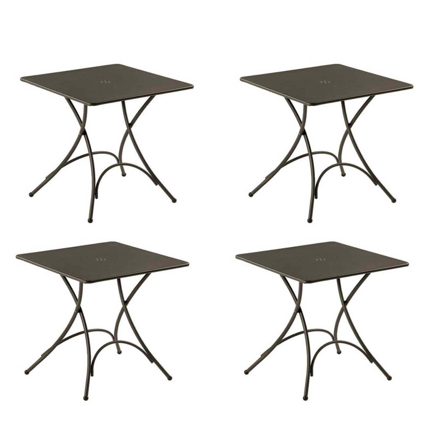 OFFERTA 4 TAVOLI QUADRATO PIGALLE 76X76CM COLORE A SCELTA