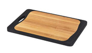 TAGLIERE KOMBI 33X23CM NERO CON MANICO E SCANALATURA PER LIQUIDI