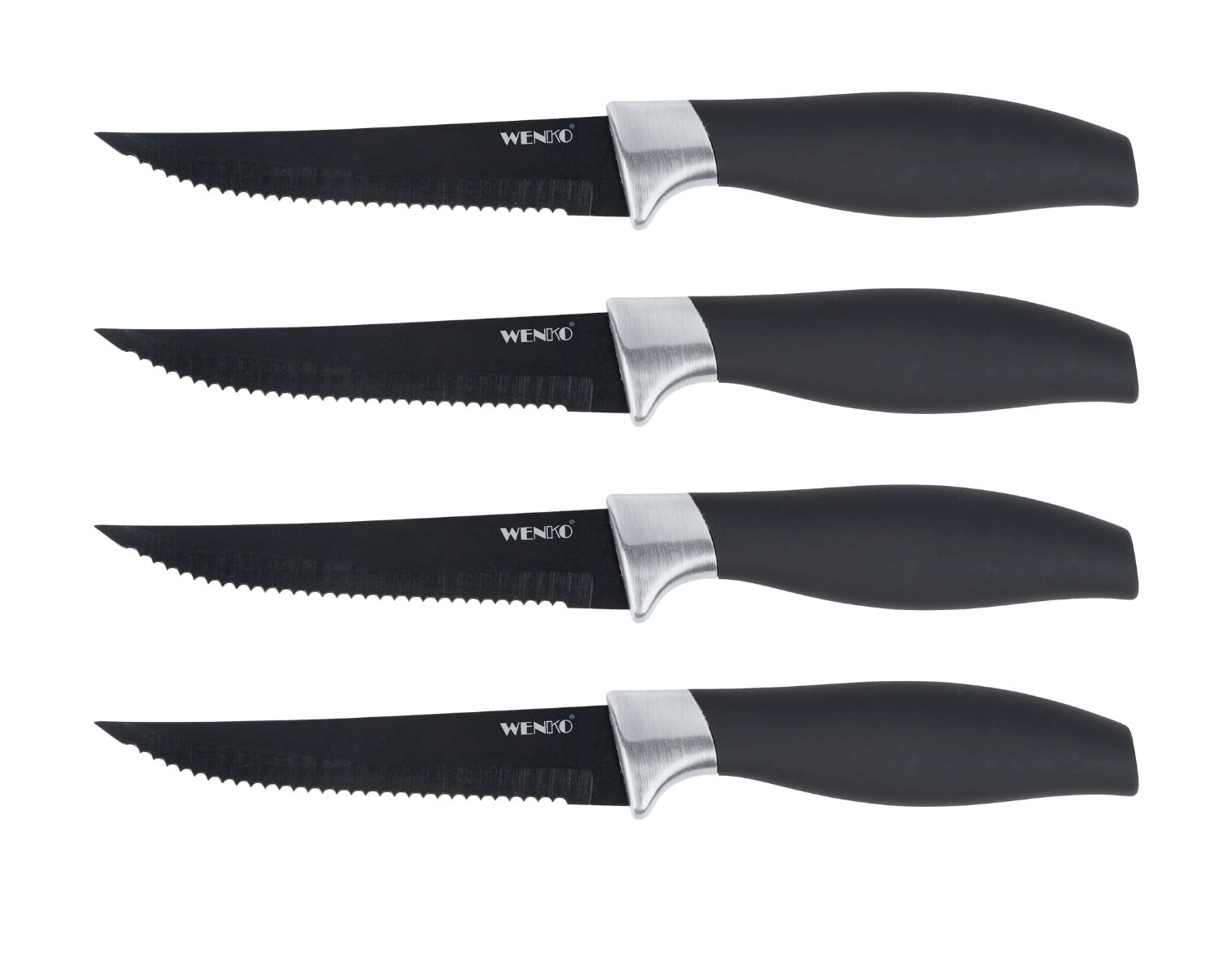 SET 4 COLTELLI DA CARNE OTIS NERI