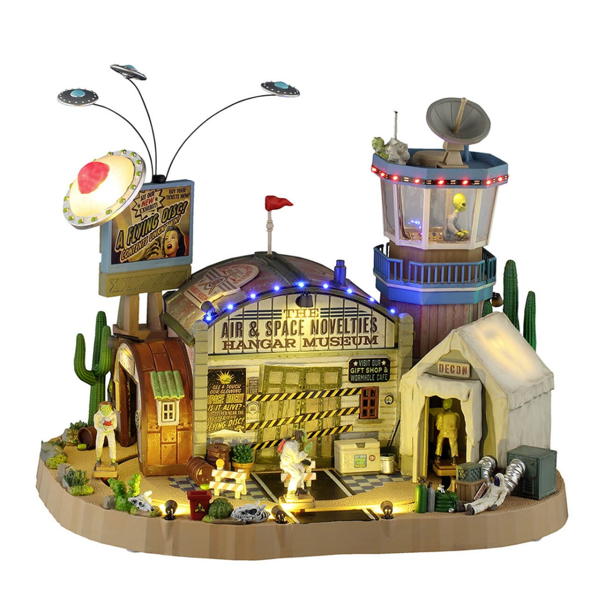 THE AIR & SPACE NOVELTIES HANGAR MUSEUM CON ALIMENTATORE 4.5V – LEMAX COD. 55301
