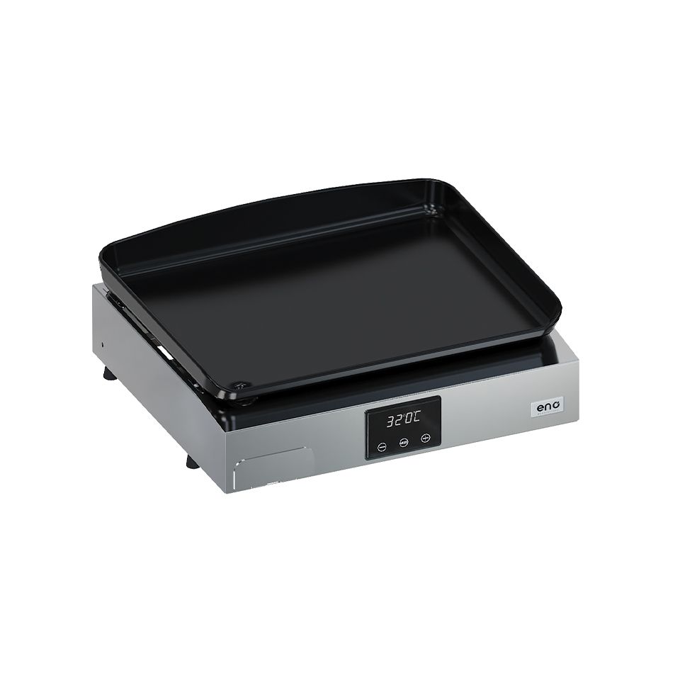 ENO Plancha Elettrica Initial 50, 49 x 48 cm, Acciaio Inox
