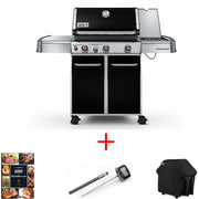 OFFERTA GENESIS E-330 CON FORNELLO LATERALE + CUSTODIA + TERMOMETRO + LA BIBBIA DEL BBQ
