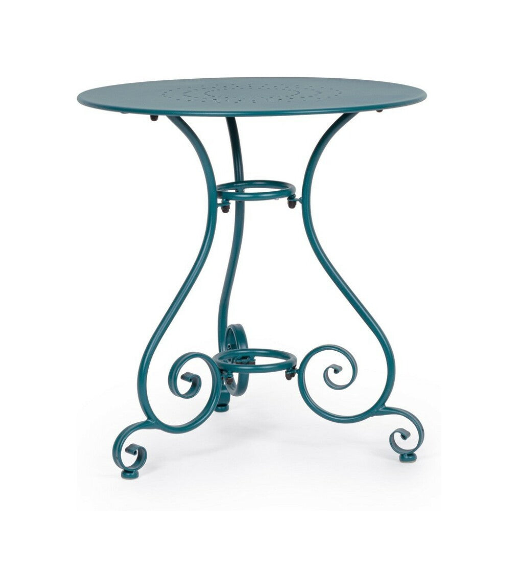 TAVOLO ETIENNE BLU OCEAN Ø70CM