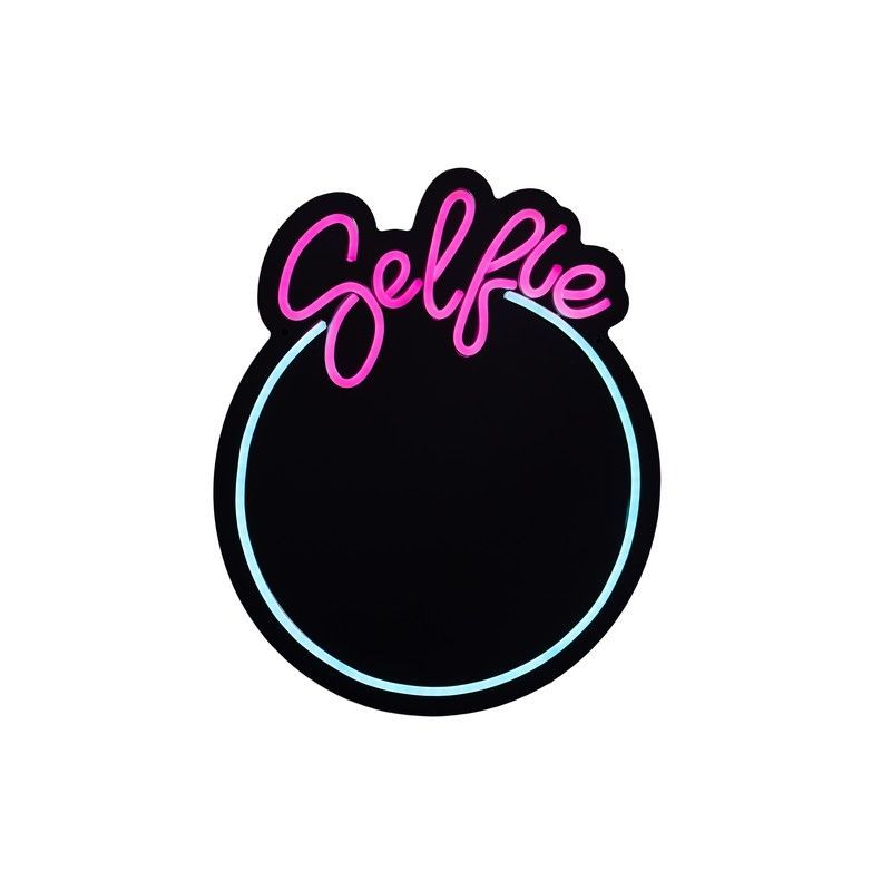 BLOGO Specchio Luminoso al Neon "Mirror Mood - Selfie"