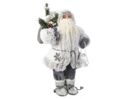 BABBO NATALE 19X27X60CM WINTER STYLE CON SACCO E PIGNE
