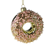 Decorazione Ciambella in Resina Dorata 9X3X10 CM