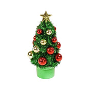 Statuetta Albero di Natale Verde, Rosso e Oro
