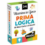Vitamine in Gioco Prima Logica 50 Maxi Carte e 6 Giochi Headu