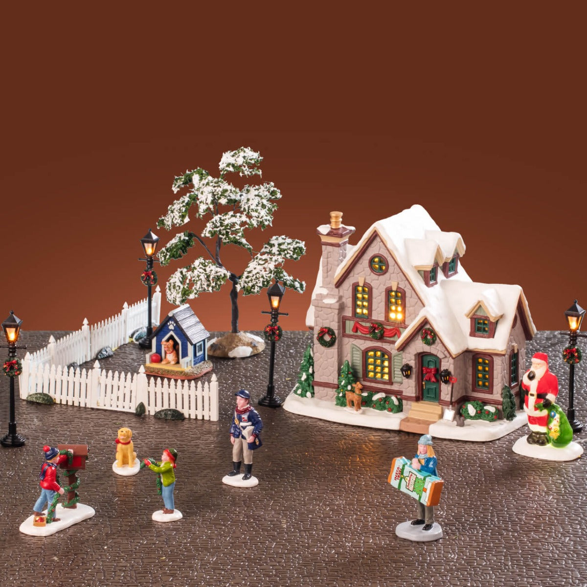 WHITE CHRISTMAS SET CON ALIMENTATORE 4.5V – LEMAX COD. 56671