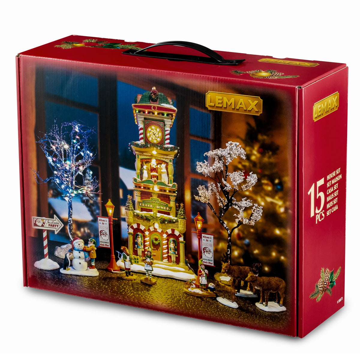 The Village Square Clock Tower Set - LEMAX COD. 56673