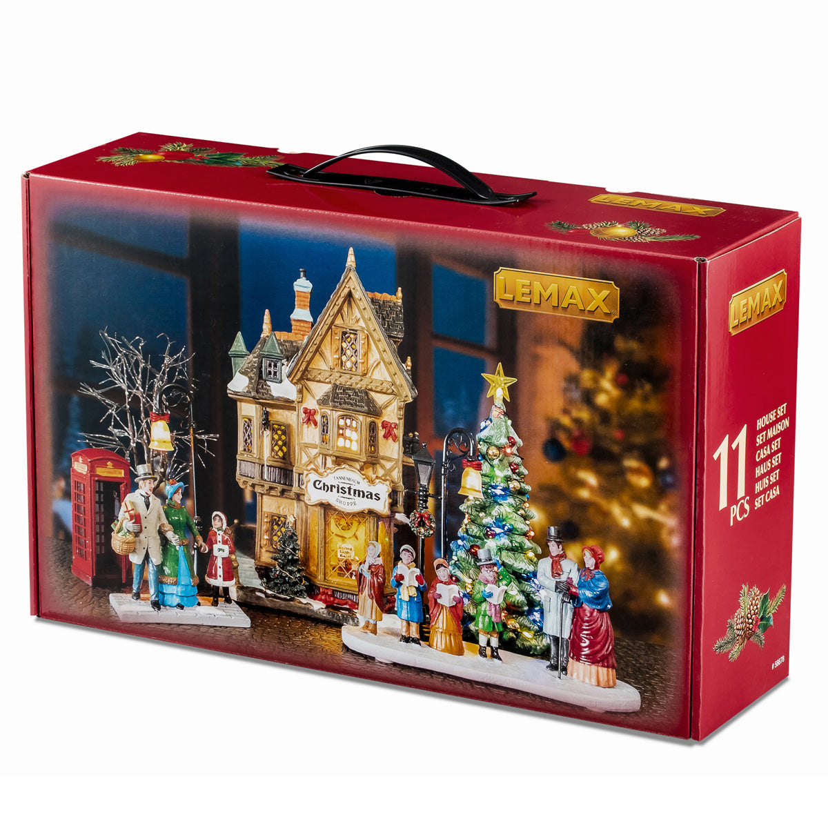 TANNENBAUM CHRISTMAS SHOPPE SET CON ALIMENTATORE 4.5V – LEMAX COD. 56678
