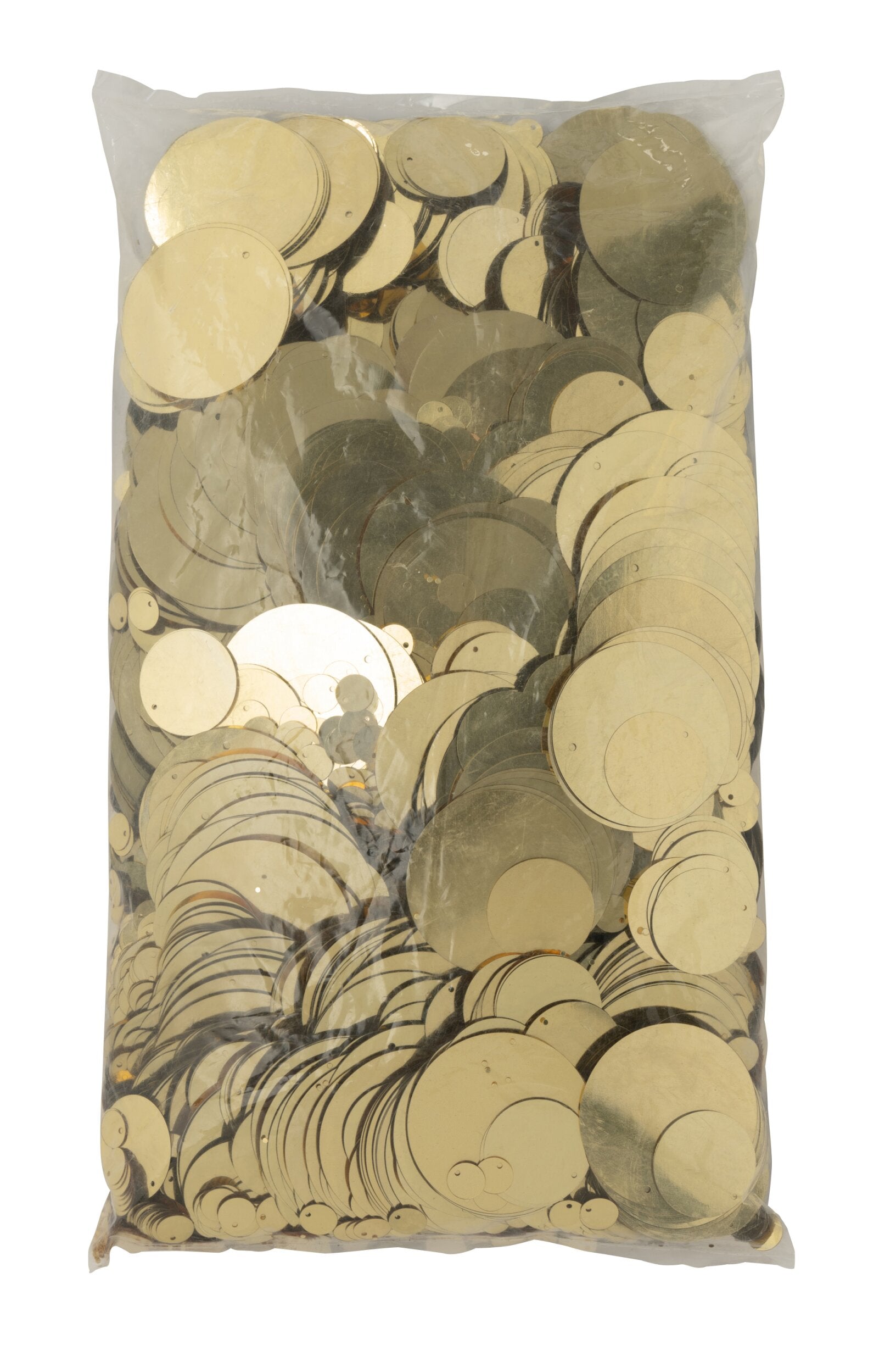 Pacchetto Da 1000 Paillettes Rotondo Pvc Oro Peraga Christmas
