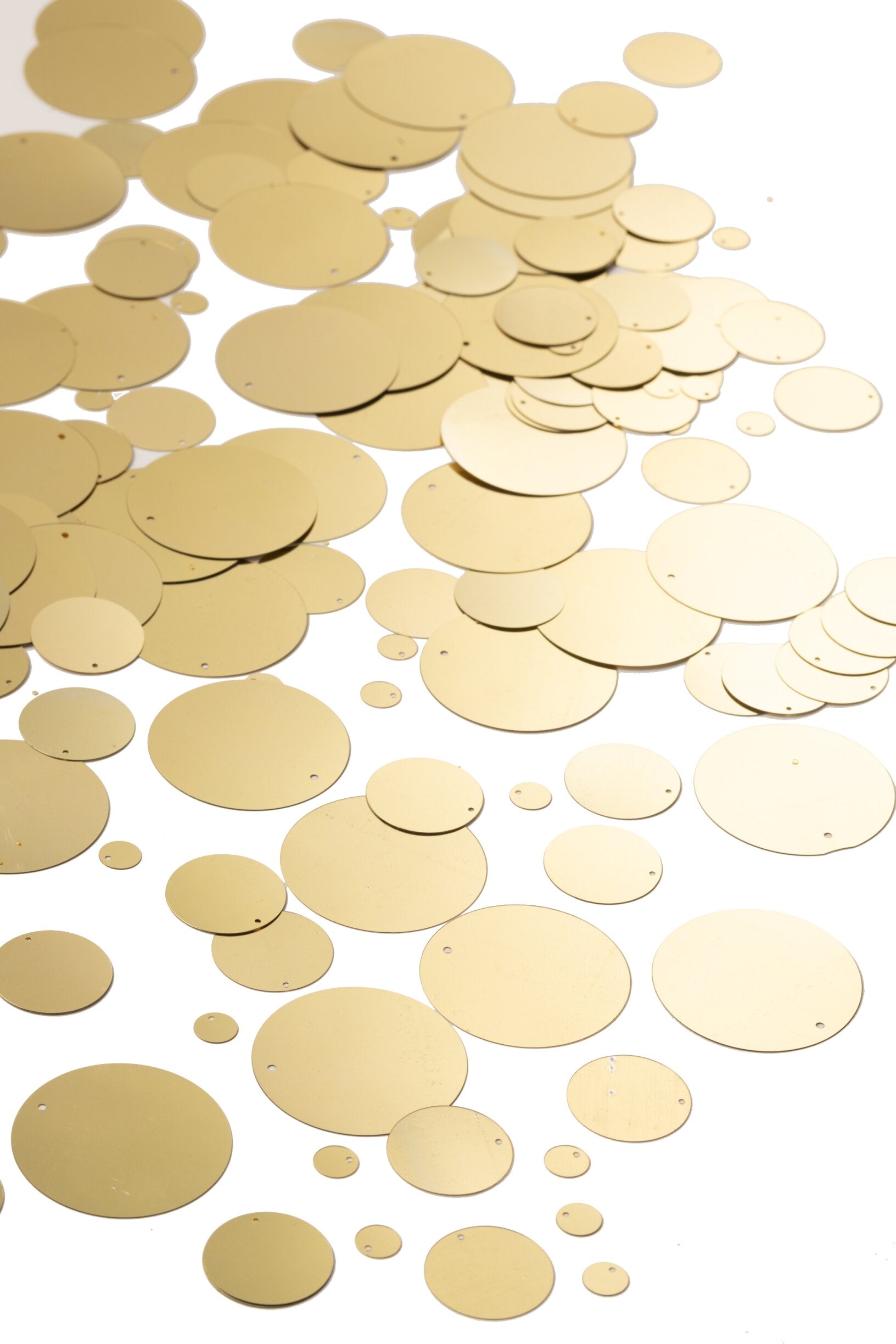 Pacchetto Da 1000 Paillettes Rotondo Pvc Oro Peraga Christmas