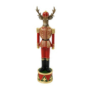 Alce Decorativo Rosso e Oro14.5X12X58CM