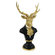Scultura Cervo Nero  28.5X18.5X53 CM