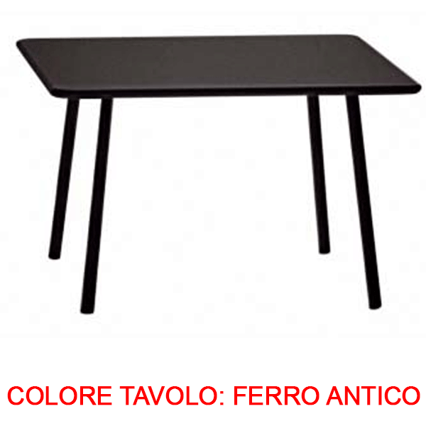 TAVOLO BASSO DARWIN 70X70 FERRO ANTICO