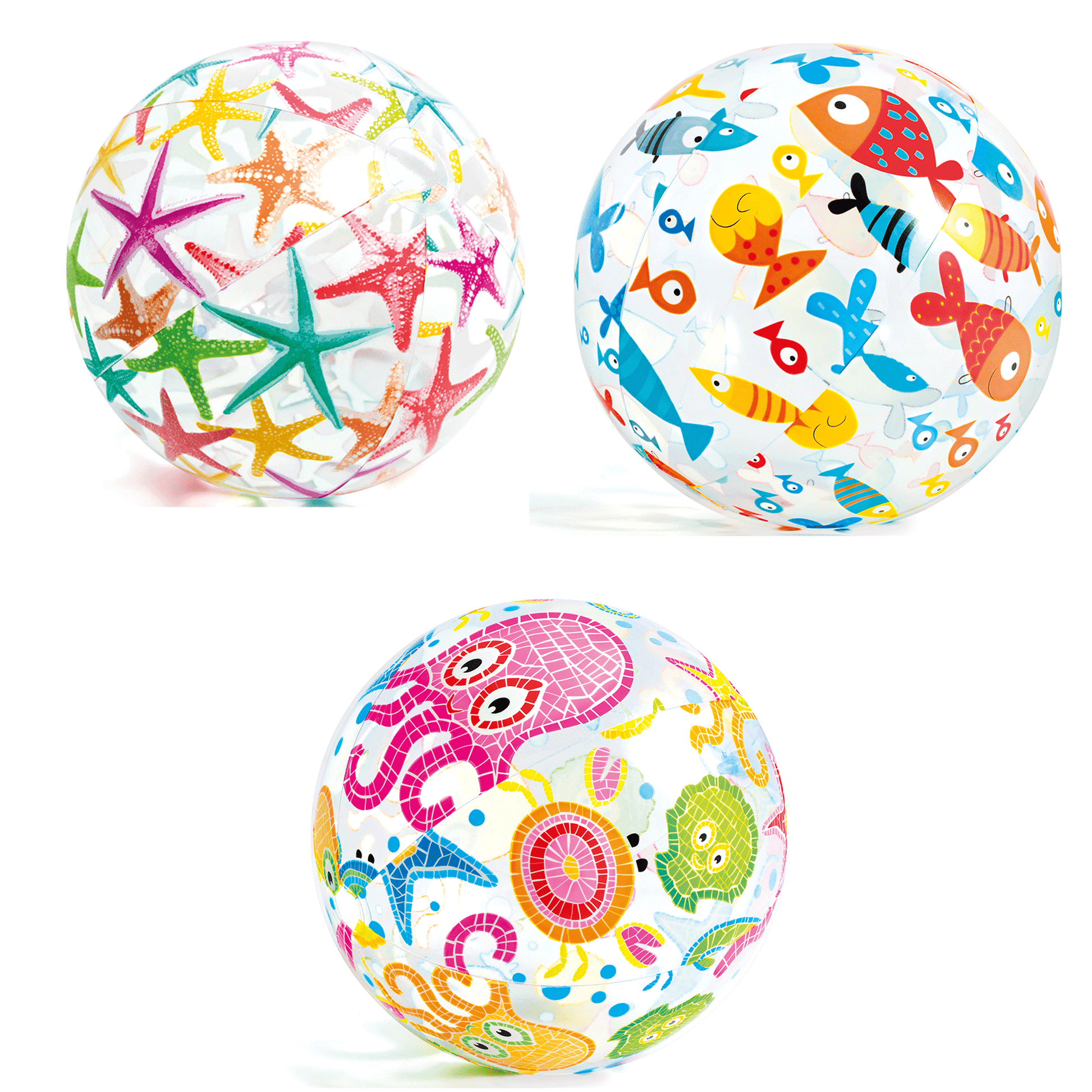 PALLONE DA MARE FANTASIA PER BAMBINI 3+ ASSORTITO