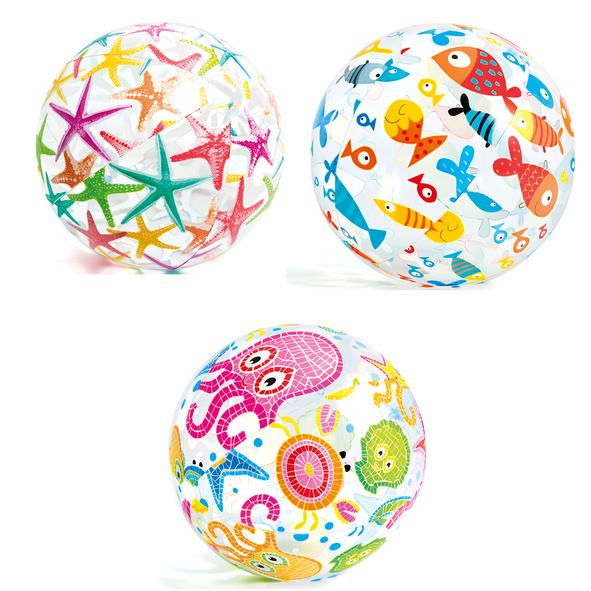 PALLONE DA MARE FANTASIA PER BAMBINI 3+ ASSORTITO