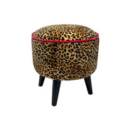 Sgabello Jungle Love 45x45x45 cm Maculato