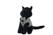 Ferma Porta Gatto Pied-De-Poule Poliestere Nero/Bianco 1,30kg Peraga Christmas