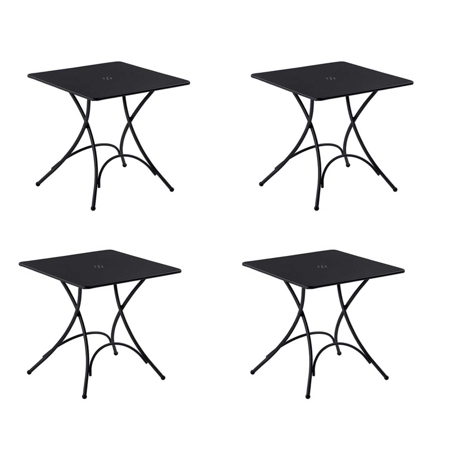 OFFERTA 4 TAVOLI QUADRATO PIGALLE 76X76CM COLORE A SCELTA