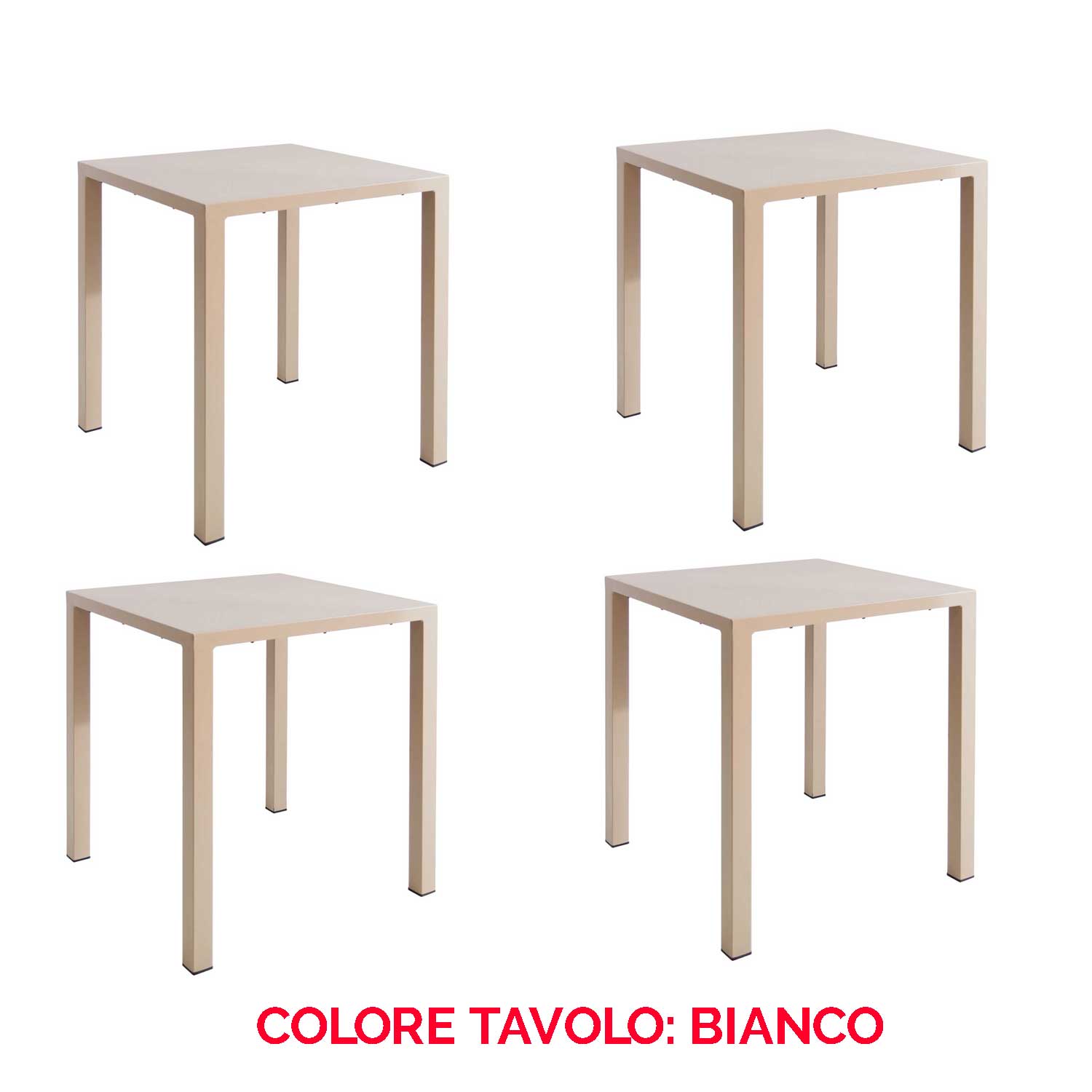 OFFERTA 4 TAVOLI NOVA 70X70 COLORE A SCELTA