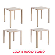 OFFERTA 4 TAVOLI NOVA 70X70 COLORE A SCELTA