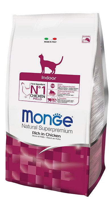 MONGE CIBO SECCO GATTO CROCCANTINI INDOOR 1,5 KG