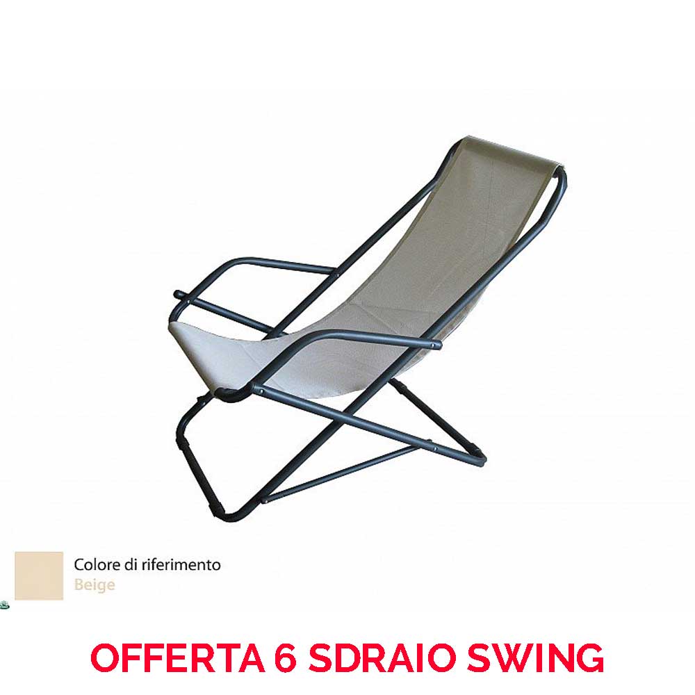 OFFERTA 6 SEDIE A SDRAIO BASCULANTE SWING COLORE A SCELTA