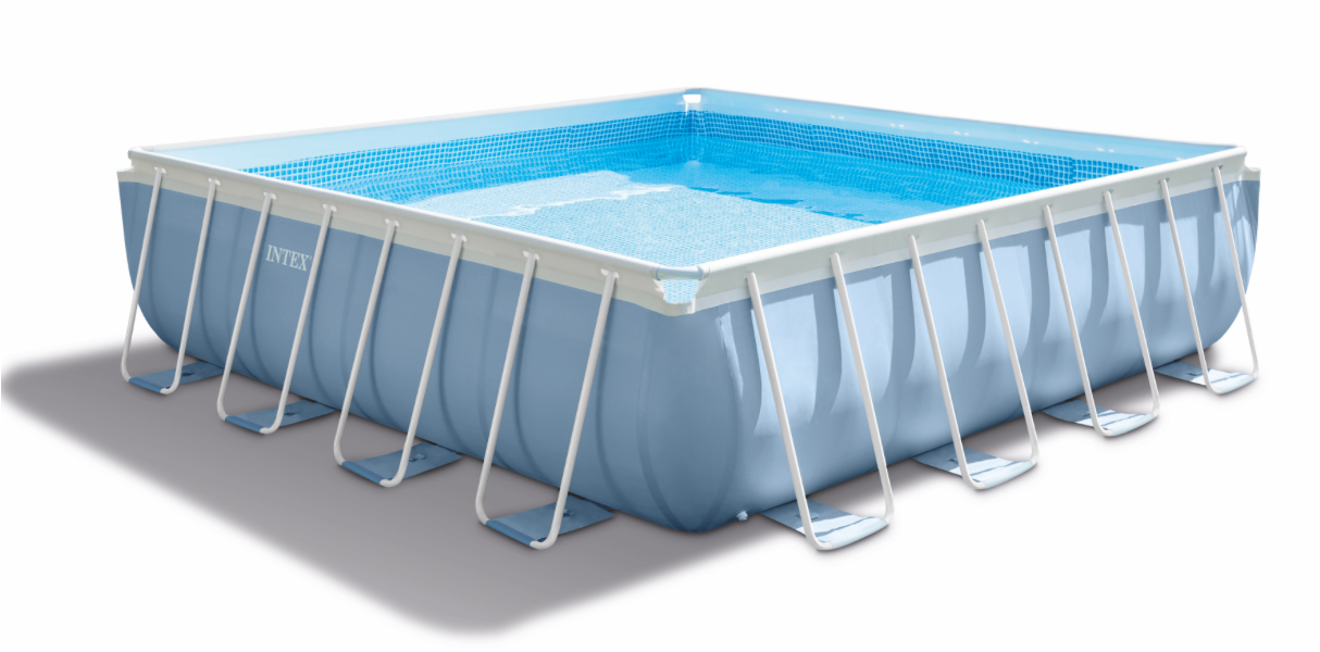 PISCINA PRISMA METAL FRAME 427x427x107 QUADRATA