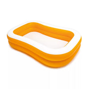 Piscine familiale gonflable rectangulaire Wetset &amp; Play Center 229 x 152 x 48 cm Orange