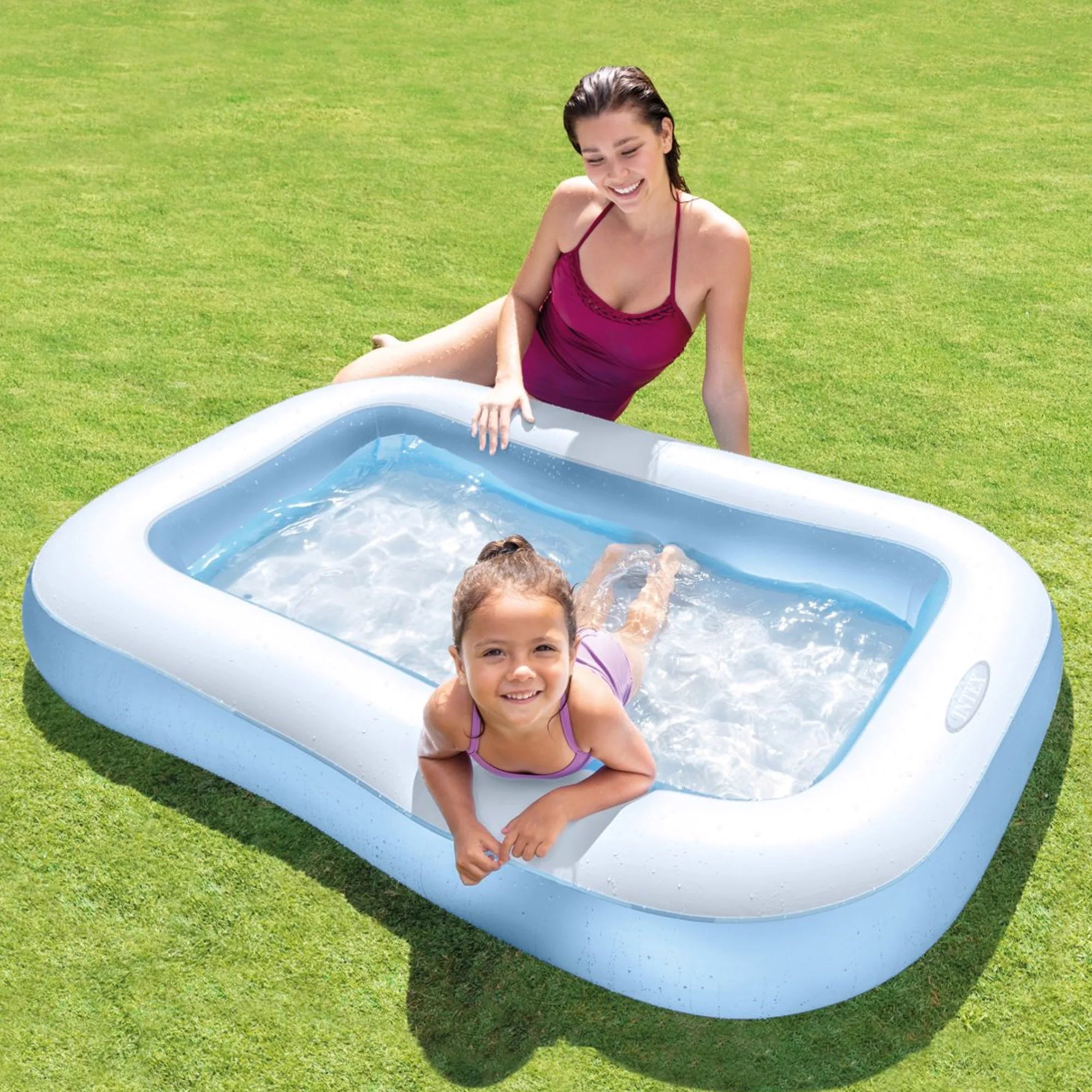 Intex Piscina Gonfiabile Rettangolare 166cm x 100cm x 25cm Azzurro
