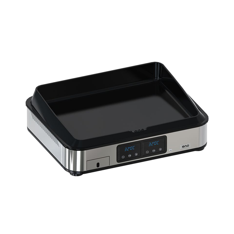 ENO Plancha Elettrica Enosign 65 Inox 24×68×57cm