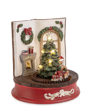 Decorazione Pino Holly Libro con LED D16,8x17h cm Christmas