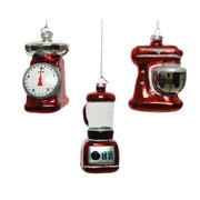 PENDENTE NATALIZIO ELETTRODOMESTICO DA CUCINA ROSSO ASSORTITO 13CM