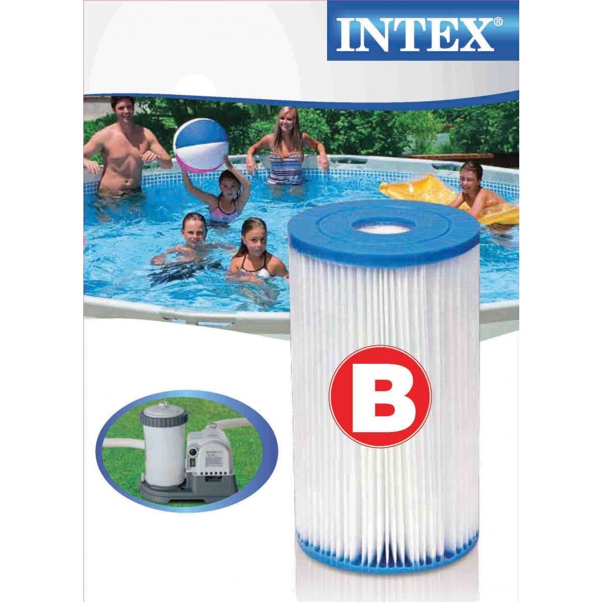 INTEX FILTRO CARTUCCIA MOD.B  56634 - 56622 - 56612