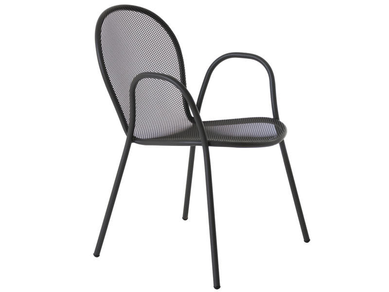 SET TAVOLO PIGALLE TONDO Ø60CM + 2 POLTRONA RONDA FERRO ANTICO