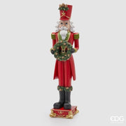 Soldatino con Ghirlanda H.60 L.15,5 L.14 Verde/Rosso