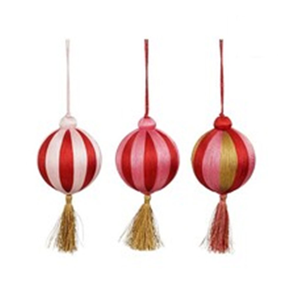 Pendente Pallina con Nappa D.8 cm Modello Assortito